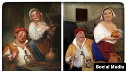 А. Шишкин «Шайыр өнөктөштөр». 
Автору Ирина Сабилина. 