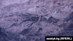 Последствия схода оползня в Мин-Куше. Фото пресс-службы МЧС Кыргызстана.