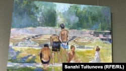 "Унутулган балалык. Абактагы өспүрүм тарткан сүрөт.