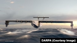 A concept drawing of the Liberty Lifter ground effect seaplane.