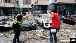 Последствия обстрелов Киева. 24 июня 2023 года