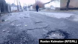 Ямы на дорогах города.