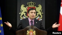  Prezident Mihail Saakaşwili, Tbilisi, 2008.
