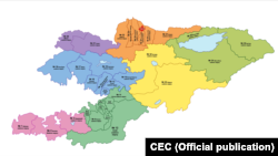 Карта избирательных округов. 