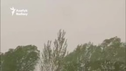 Daşoguzda güýçli duzly tupan turdy