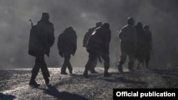 Тоолуу Карабактагы армян аскерлери. Иллюстрациялык сүрөт.