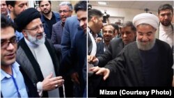 حسن روحانی (راست) و ابراهیم رئیسی