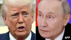 Președintele SUA Donald Trump (stânga) și președintele Rusiei Vladimir Putin (colaj foto)