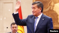 Сооронбай Жээнбеков после объявления о своей отставке. Октябрь 2020 года.