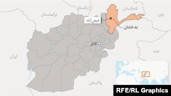 Afghanistan -- North east Afghanistan province Badakhshan full map نقشه بدخشان graphic, 26 October 2016