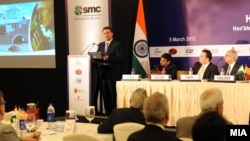 Премиерот Никола Груевски во роуд шоу за привлекување странски инвестиции во Индија во март 2012 година.