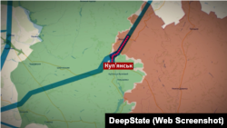 Газова труба, якою пересувалися російські військові до околиць Куп'янську