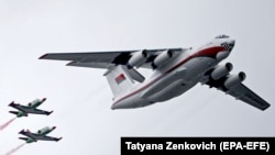 Транспортен авион „Илиушин Ил-76“ на белоруските воздухопловни сили (фотографија од датотека)