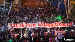 ეუთოს ODIHR-ი საქართველოს „FARA“-ს გმობს. ფოტოზე: საპროტესტო დემონსტრაცია „აგენტების კანონის“ წინააღმდეგ. ფოტო 2024 წლის არქივიდან