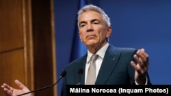 Dragoș Anastasiu, la Palatul Victoria, pe 22 iulie 20225 - conferință de presă referitoare la reforma companiilor de stat. 