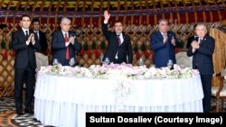 Президенты стран Центральной Азии в городе Чолпон-Ата. 21 июля 2022 года. 