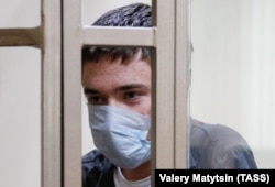 Павло Гри під час оголошення вироку в Північно-Кавказькому окружному військовому суді, 22 березня 2019 року