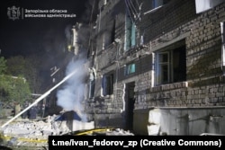 Руйнування в Запоріжжі після російського удару, 1 травня 2025 року