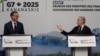 Guvernatorul Băncii Canadei, Tiff Macklem, și ministrul canadian de Finanțe, Francois-Philippe Champagne, la reuniunea miniștrilor de Finanțe și guvernatorilor băncilor centrale din G7, Banff, Alberta, Canada, 22 mai 2025. 