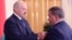 Belarus - Aliaksandr Lukashenka presents businessman Yury Chyzh with a state award, 28jun2013 