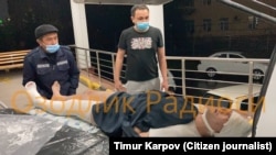 Блогер Миразиз Базаров. Фото сделано в Ташкентской городской больнице травматологии. 