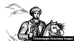 Молдо Искак Асан уулу (Полот-хан, 1844-1876). Көркөм элес. 
