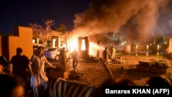 Shpërthimi në hotelin Serena në Kueta të Pakistanit. Përgjegjësinë për këtë sulm e morën militantët e Tehrik-e Taliban Pakistan. Pakistan, 21 prill, 2021. 
