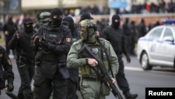 Беларускія сілавікі. Менск, 2020. Ілюстрацыйнае фота