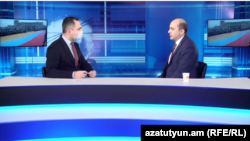 Лидер оппозиционной партии «Просвещенная Армения» и глава одноименной парламентской фракции Эдмон Марукян в студии Азатутюн ТВ, 23 декабря 2020 г. 