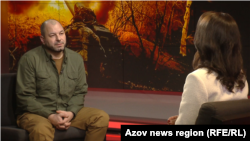Purtătorul de cuvânt al Ministerului Apărării din Ucraina, Dmitro Lazutkin, în redacția ucraineană a Europei Libere, într-o emisiune a jurnalistei Olena Badiuk, din 31 decembrie 2024