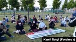 Türkiýe, Stambul. Türkmen protestçileri, 19-njy iýul, 2020. 