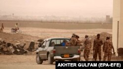 Пакистандын коопсуздук күчтөрү ооган чек арасына жакын аймакта, 17-июль, 2021-жыл. 