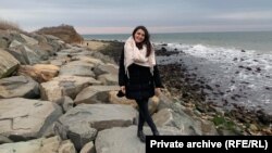 Успеала да го сними насилството на сопругот, по што тој добил казна, а таа заштита - Приватна фотографија од Мегриме Кајтази што таа ја отстапи за објавување на Радио Слободна Европа