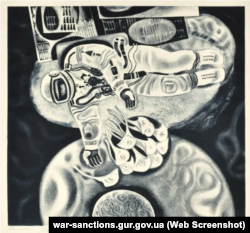 Адна з выкрадзеных карцін Георгія Паплаўскага. Цыкль «Высокае неба»