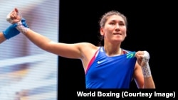 Аида Абикеева на чемпионате мира. Ливерпуль, 14 сентября 2025 года