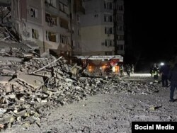 Наслідки удару КАБом по Херсону, лютий 2025 рік