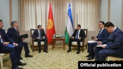 Встреча и. о. премьер-министра Артема Новикова с заместителем премьер-министра Узбекистана Сардором Умурзаковым.