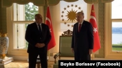 Бойко Борисов и Реджеп Тайип Ердоган по време на срещата им в събота