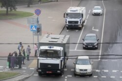 Затрыманых зьвезьлі на двух аўтазаках