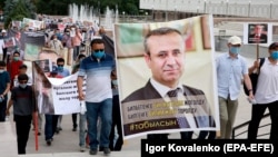 Акция в требованием найти Орхана Инанды. Июнь 2021 года, Бишкек. 