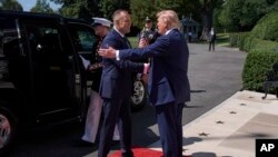 Trump îl primește călduros la Casa Albă pe Karol Nawrocki, la 3 septembrie 2025. 