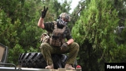 ვაგნერელი მებრძოლი დონის როსტოვში. 24 ივნისი, 2023 წელი 