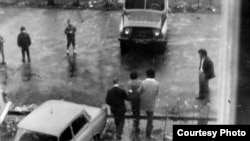 Moscow Helsinki Group activist Aleksandr Podrabinek is arrested by the KGB