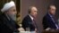 Eýranyň prezidenti Hassan Rohani, Orsýetiň prezidenti Wladimir Putin we Türkiýäniň prezidenti Rejep Taýýip Erdogan