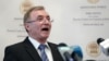 ROMANIA -- Romanian General Prosecutor Augustin Lazar addresses a press conference at the Public Prosecution headquarters in Bucharest, April 8, 2019