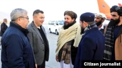 د قرغزستان پلاوی د کابل په هوایي ډګر کې، انځور له ټولنیزو پاڼو