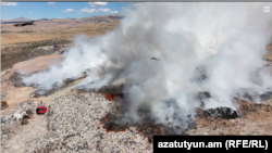 Հրդեհ՝ Նուբարաշենի աղբավայրում, 10-ը հոկտեմբերի, 2025թ.