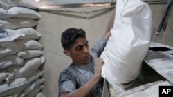 Газага жиберилген гуманитардык жардам.