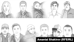 2024-жылы жапырт кармалган журналисттердин портреттери. Алар ар кандай шартта бир нече айлардан кийин бошотулду. Мындан тышкары учурда айрым медиа кызматкерлери камакта.