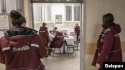 На станцыі хуткай дапамогі ў Менску, архіўны здымак